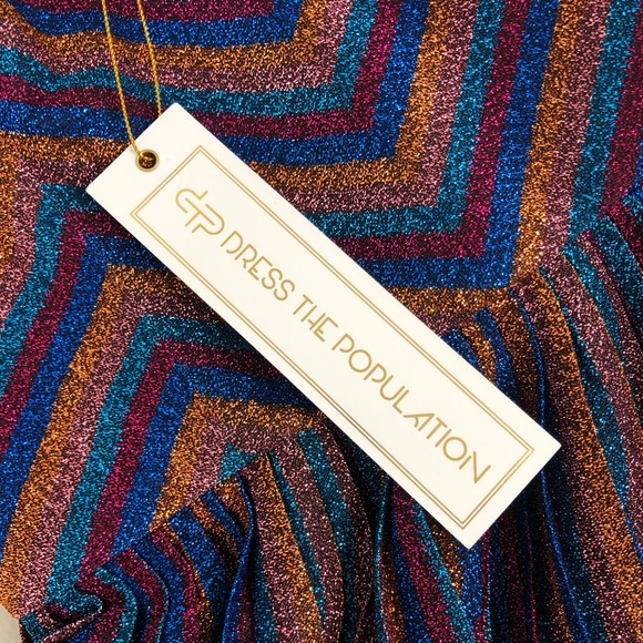 Dress the Population Haley Multicolor Evening Dress, NWT - Picture 5 of 6